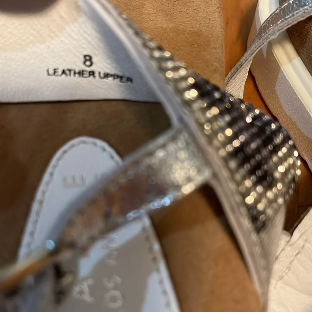 Very Volatile white leopard print sandals